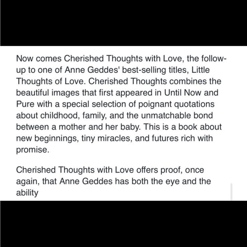 COPY - Anne Geddes hard cover Cherished Thoughts and Love. - Picture 4 of 5